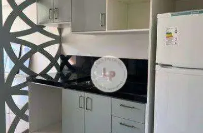 Flat mobiliado com 1 dormitório, 43 m² - venda por r$ 480.000 ou aluguel por r$ 3.510/mês - línea home style - jundiaí/sp