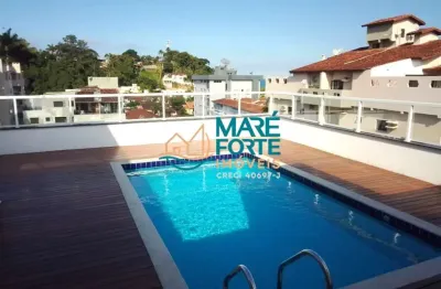Cobertura mobiliada no itagua próximo a praia do tenório, praia grande em ubatuba sp.