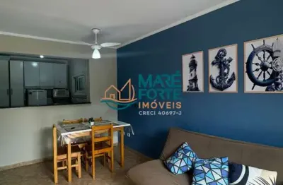 Apartamento com 1 dormitório vista rua 500 metros da praia grande