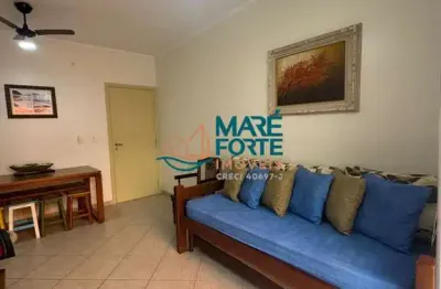 Apartamento mobiliado com 2 dormitórios na área nobre da praia grande