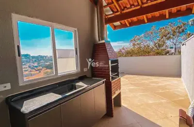 Cobertura para locação com 02 dormitórios, churrasqueira e 01 vaga de garagem - parque erasmo assunção, santo andré