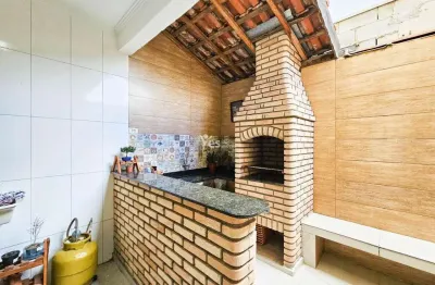 Excelente sobrado mobiliado em vila humaitá, santo andré - 129m² - churrasqueira e quintal.