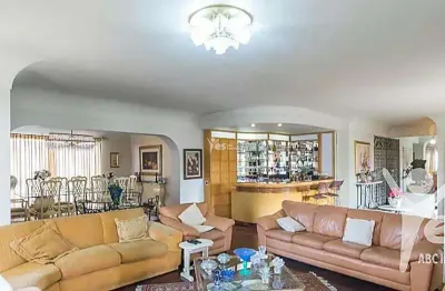 Apartamento alto padrão com condomínio, 04 dormitórios sendo 04 suítes e 04 vagas de garagem - jardim bela vista, santo andré.