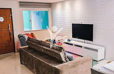 Sobrado de 230m² com 03 dormitórios e planejados com área gourmet e 04 vagas de garagem. vila alzira, santo andré, próximo da santa helena saúde.