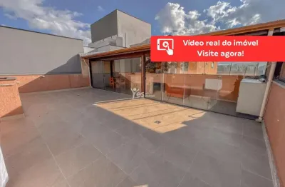 Cobertura semi mobiliada com 202 metros, 3 dorm, 2 vagas grandes em utinga sa