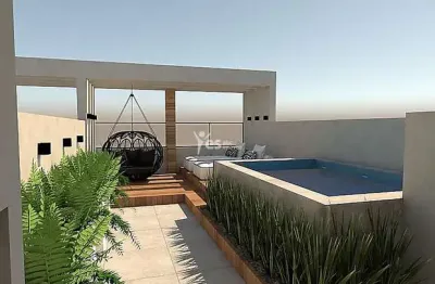 Cobertura  com elevador, 03 dormitórios na vila pires em santo andré.