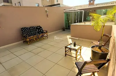 Apartamento cobertura sem condomínio, 03 dormitórios sendo 01 suíte, área gourmet e 02 vagas de garagem - campestre, santo andré.