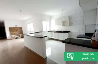 Cobertura sem condomínio, 03 dormitórios sendo 01 suíte com varanda, 02 vagas de garagem, campestre, santo andré.