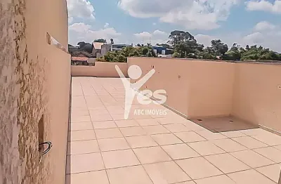 Cobertura de 150m², 03 dormitórios e 02 vaga de garagem no bairro paraíso, santo andré.