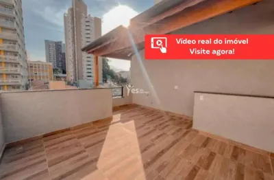 Cobertura de 84m² à venda em santo andré, vila bastos - área de serviço, banheiro social, sala de estar e mais!