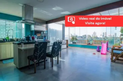 Cobertura 3 quartos sendo 1 suite, 2 vagas, no bairro vila principe de gales, santo andré