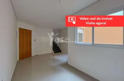 Cobertura frente sem condomínio, 02 quartos sendo 01 suíte e 01 vaga na vila camilópolis, santo andré - sp