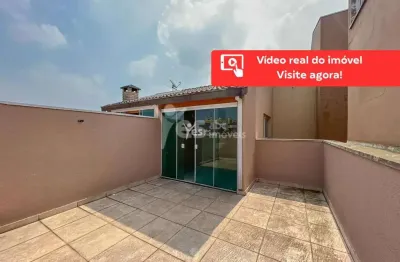 Cobertura sem condomínio, 02 quartos e 01 vaga na vila camilópolis, santo andré - sp