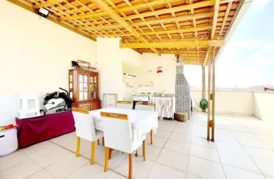 Cobertura à venda em santo andré, vila camilópolis - mobiliada