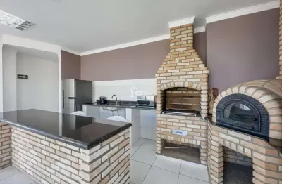 Apartamento de 47m2, bairro campestre, 2 quartos, 1 banheiro, terraço no quarto, cozinha, sala, lavanderia, salão de festas, solarium