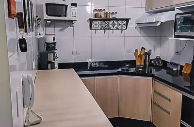 Apartamento, com planejados, 02 dormitórios, suíte, 1 vg, bairro parque das nações, santo andré/sp