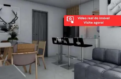 Apartamento de 52m² com 2 dormitórios e 1 vaga no parque das nações, santo andré.