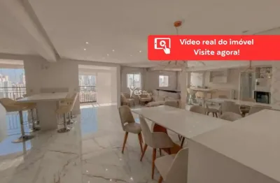 Apartamento mobiliado para venda com 160m² de área útil, sendo 4 dormitórios, 2 suítes, 4 banheiros e 4 vagas de garagem - vila floresta - santo andré - sp
