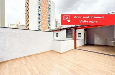 Linda cobertura com área de serviço em santo andré - vila bastos - imperdível!