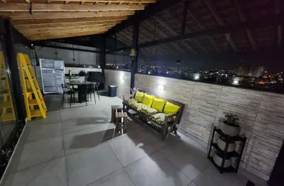 Cobertura à venda em santo andré, vila metalúrgica - mobiliada