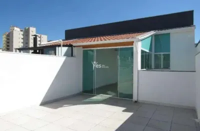 Cobertura para locação com 104m² de área útil, sendo 2 dormitórios, 1 suíte, 3 banheiros e 1 vaga de garagem - jardim bela vista - santo andré - sp