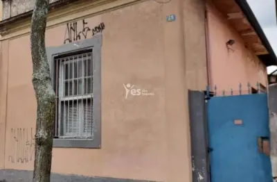 Terreno à venda com casa antiga em santo andré, vila assunção