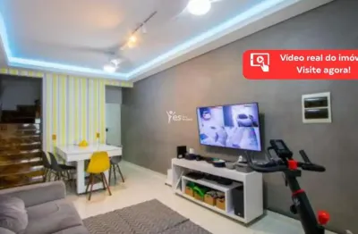 Sobrado à venda na v. linda em santo andré 3 dorm. 1 suíte, mobiliado porteira fechada.