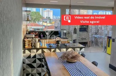 Cobertura com porteira fechada, toda planejada, vila scarpelli, santo andré/sp.