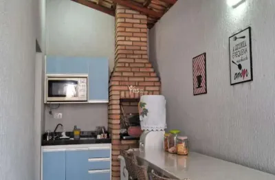 Sobrado para locação no parque das nações com 2 dormitórios e espaço gourmet – 76m²