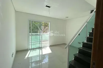 Cobertura sem condomínio, 02 dormitórios sendo 01 suíte e 01 vaga de garagem - vila alzira, santo andré.