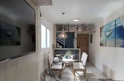 Cobertura em prédio baixo condomínio, 02 quartos, 01 vaga, churrasqueira. localizado na vila alice em santo andré.