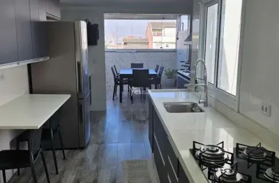 Cobertura à venda 100m², com 2 dormitórios, 2 vagas de garagem e churrasqueira - vila metalúrgica, em santo andré