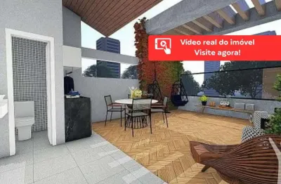 Cobertura à venda de 83m² com elevador, 2 dormitórios 1 vaga  na vila assunção. santo andré