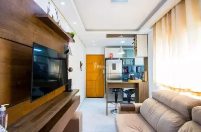 Apartamento à venda com 74m², 2 quartos e 1 vaga - vila junqueira, santo andré.