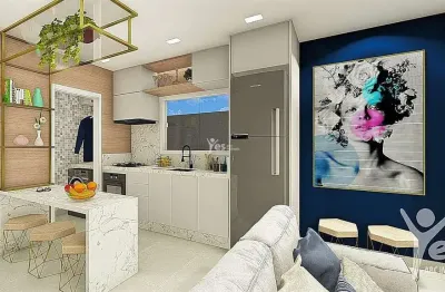 Apartamento de baixo condomínio com elevador, 2 dormitórios, 01 vaga de garagem -  vila eldízia, santo andré/sp.