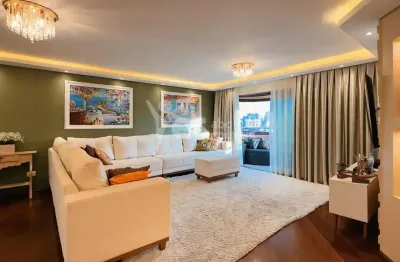 Apartamento semi mobiliado com 170m² de área útil, com 4 dormitórios sendo 3 suítes, 4 banheiros e  e 2 vagas de garagem - centro, santo andré