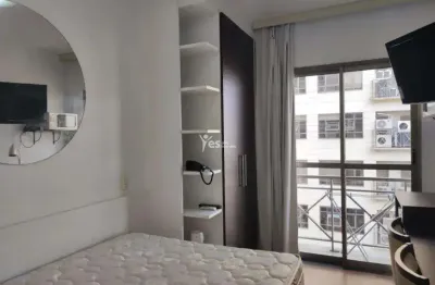 Locação de flat mobiliado em santa paula, são caetano do sul - com 18m² de área útil