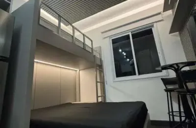 Studio mobiliado para locação com 20m² - 1 dormitório, 1 banheiro - santa paula - são caetano do sul - sp