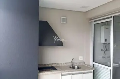 Apartamento para locação no bairro barcelona em são caetano do sul, com 75 m², com 2 suítes, sala ampla, cozinha com planejados, área de serviço, varanda gourmet e 2 vagas de garagem