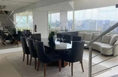 Cobertura mobiliada duplex para locação com 227,81m² no centro, com 3 dormitórios sendo 3 deles suíte, 3 lavabos e 4 vagas de garagem - centro - santo andré - sp