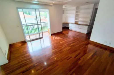 Apartamento semi mobiliado para locação com 89m² de área útil, sendo 2 dormitórios, 1 suíte, 2 banheiros e 2 vagas de garagem - bairro jardim - santo andré - sp