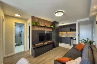 Aparamento semi mobiliado para locação com 60m² - bairro paraíso - santo andré - sp