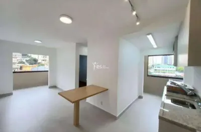 Apartamento semi mobiliado para locação com 56m² - parque das nações - santo andré - sp