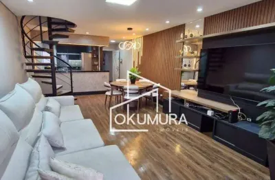 Apartamento duplex com 3 dormitórios à venda, 307 m² por r$ 1.950.000,00 - vila caminho do mar - são bernardo do campo/sp