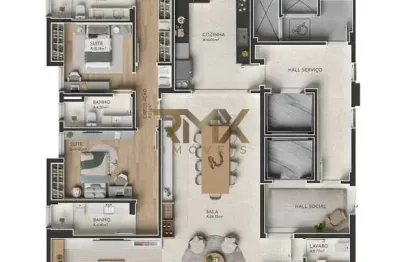 Apartamento à venda, 3 suítes, 3 vagas, área de lazer - bairro santa helena - juiz de fora - mg