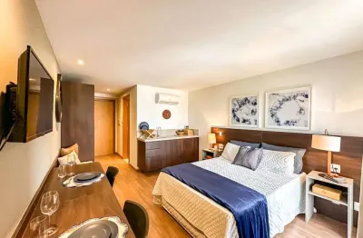 Studio semimobiliado à venda, excelente padrão de acabamento, ao lado ufjf, juiz de fora - mg