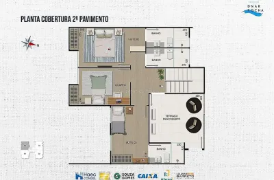 Cobertura duplex com 4 quartos (3 suítes) e 3 vagas de garagem, à venda no são mateus, juiz de fora - mg