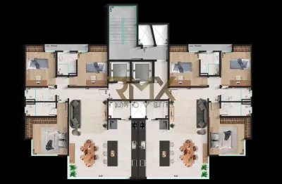 Apartamento à venda - 3 suítes, 2 a 4 vagas - bairro estrela sul - juiz de fora - mg