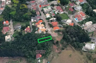 Terreno sem viabilidade de construção à venda com 12m x 32m = 384m2-trindade, florianópolis, sc