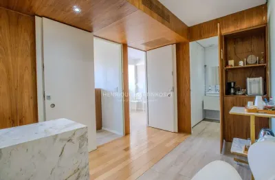 [estuda permutas] sala comercial a venda com vaga de garagem - 43m2 privativos de sala - mobiliado - mid wok - consultório - andar alto